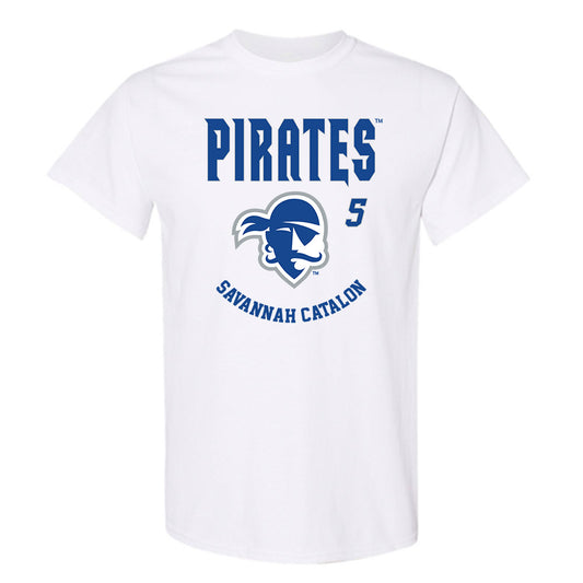 Seton Hall - NCAA Women's Basketball : Savannah Catalon - Fashion Shersey T-Shirt-0