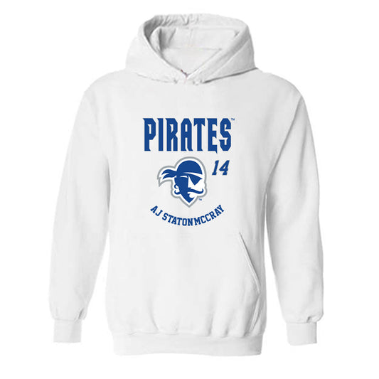 Seton Hall - NCAA Men's Basketball : AJ Staton-McCray - Fashion Shersey Hooded Sweatshirt-0