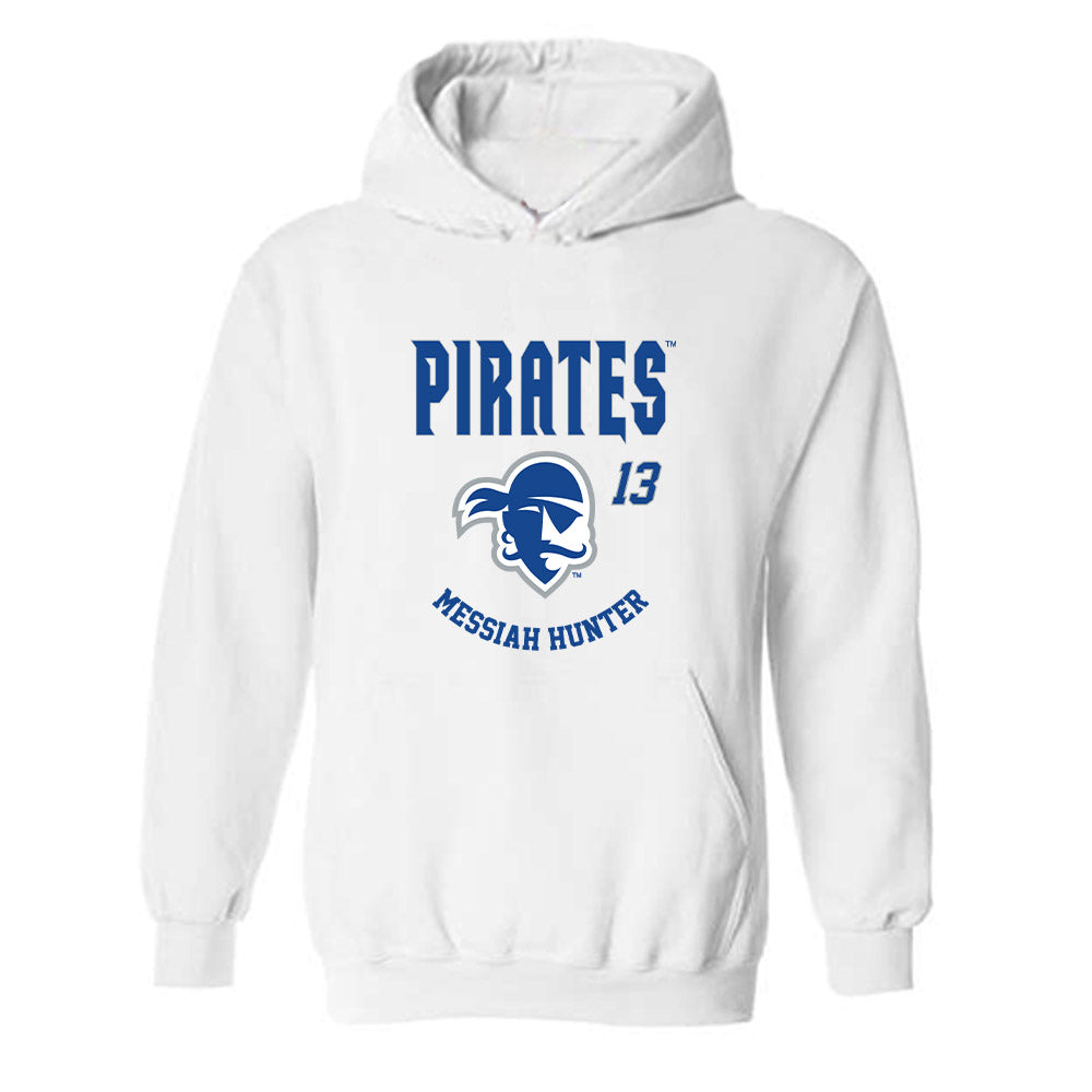 Seton Hall - NCAA Women's Basketball : Messiah Hunter - Fashion Shersey Hooded Sweatshirt-0