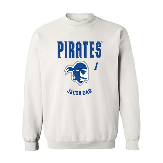 Seton Hall - NCAA Men's Basketball : Jacob Dar - Fashion Shersey Crewneck Sweatshirt-0