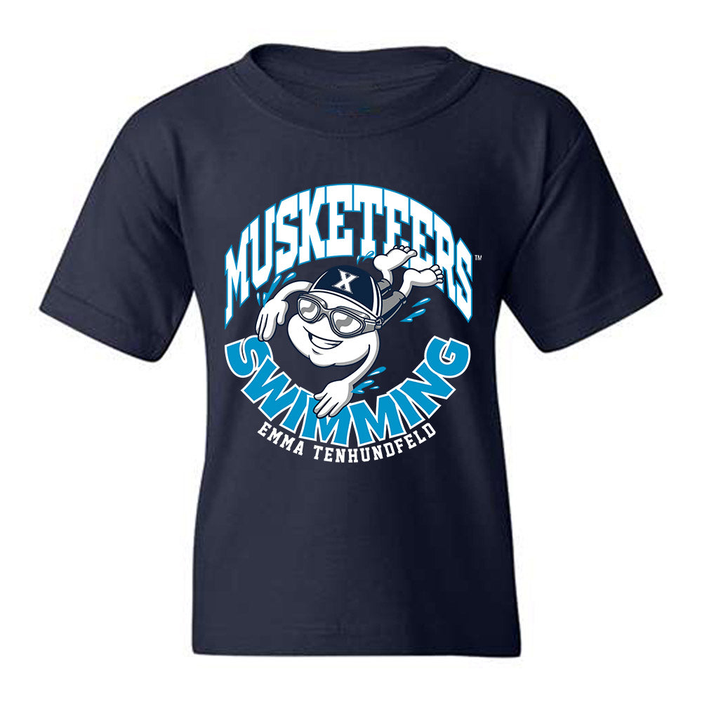 Xavier - NCAA Women's Swimming & Diving : Emma Tenhundfeld - Fashion Shersey Youth T-Shirt-0