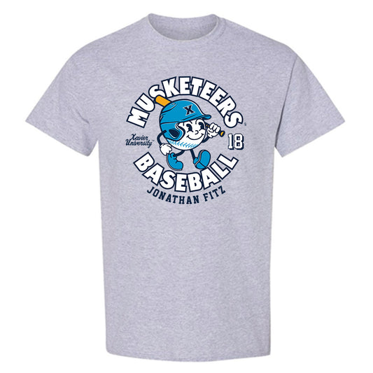 Xavier - NCAA Baseball : Jonathan Fitz - Fashion Shersey T-Shirt-0