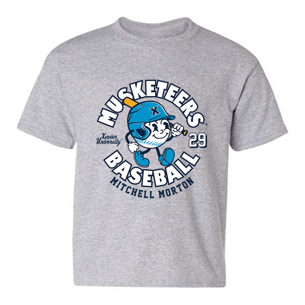 Xavier - NCAA Baseball : Mitchell Morton - Fashion Shersey Youth T-Shirt-0