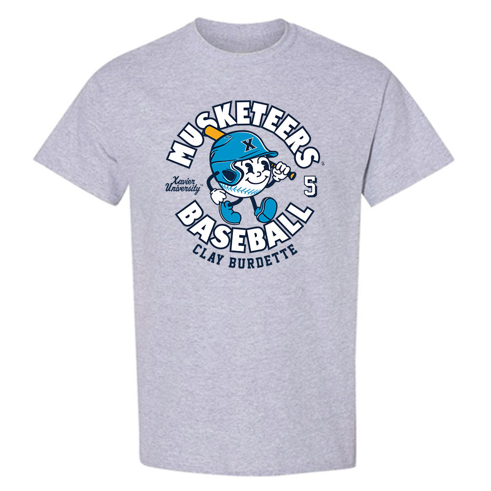 Xavier - NCAA Baseball : Clay Burdette - Fashion Shersey T-Shirt-0