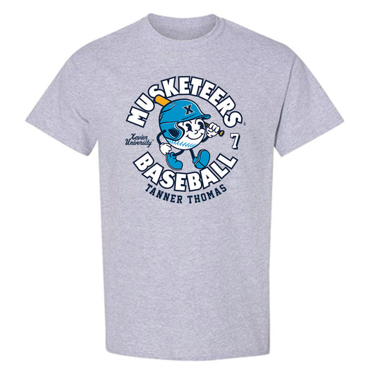 Xavier - NCAA Baseball : Tanner Thomas - Fashion Shersey T-Shirt-0