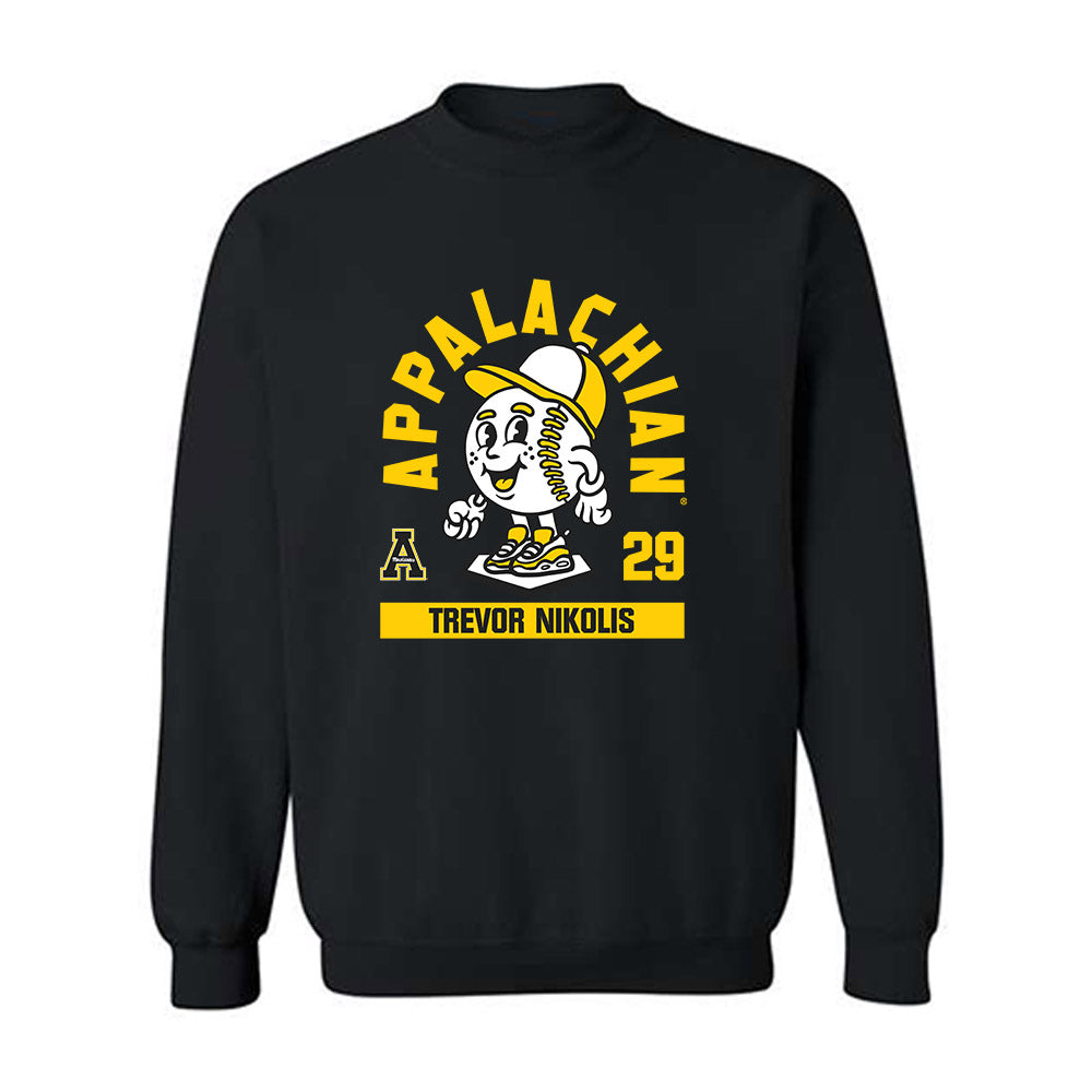 App State - NCAA Baseball : Trevor Nikolis - Fashion Shersey Crewneck Sweatshirt-0