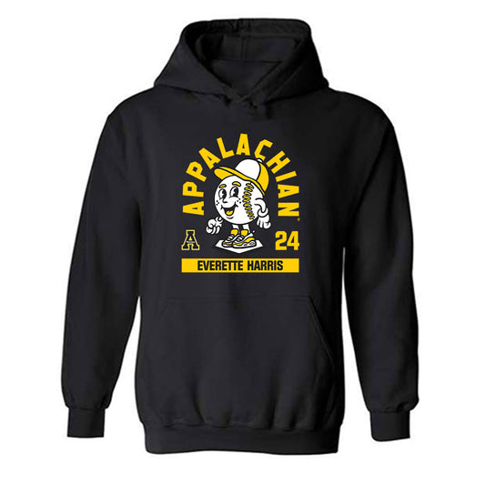 App State - NCAA Baseball : Everette Harris - Fashion Shersey Hooded Sweatshirt-0