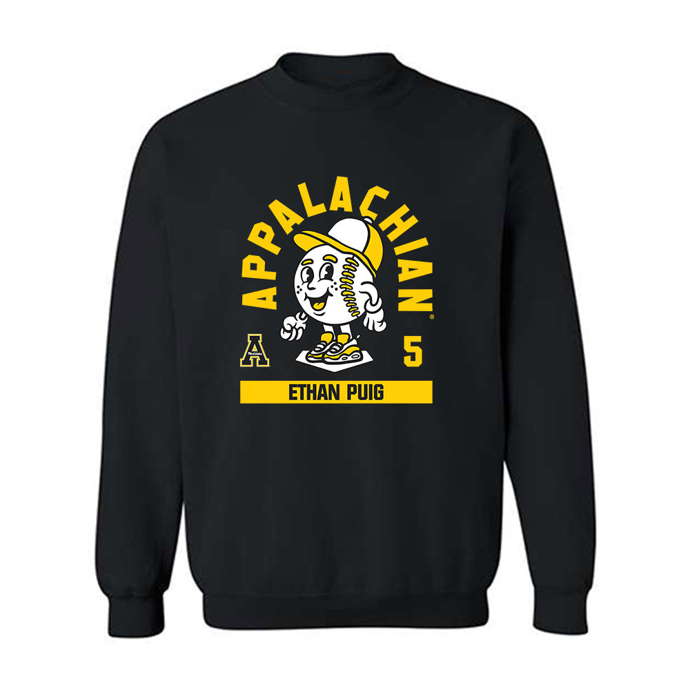 App State - NCAA Baseball : Ethan Puig - Fashion Shersey Crewneck Sweatshirt-0