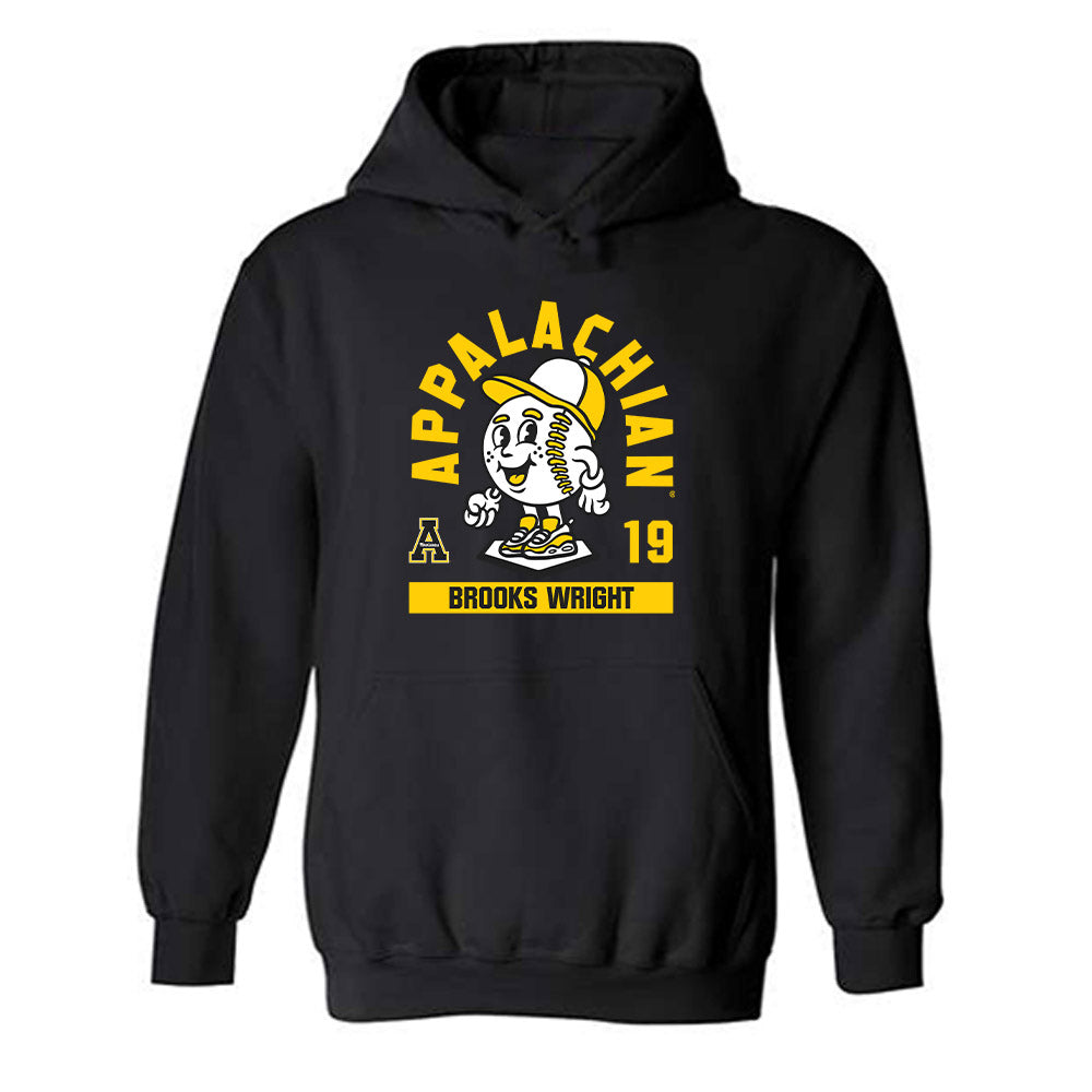 App State - NCAA Baseball : Brooks Wright - Fashion Shersey Hooded Sweatshirt-0