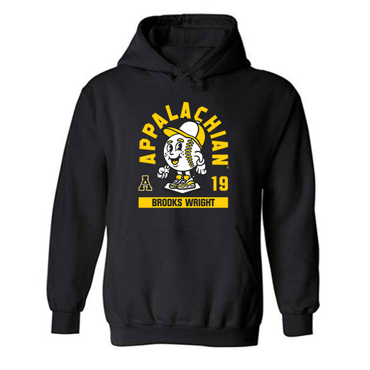 App State - NCAA Baseball : Brooks Wright - Fashion Shersey Hooded Sweatshirt-0