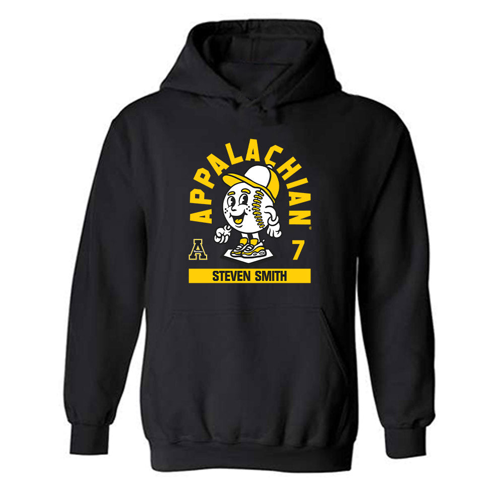 App State - NCAA Baseball : Steven Smith - Fashion Shersey Hooded Sweatshirt-0