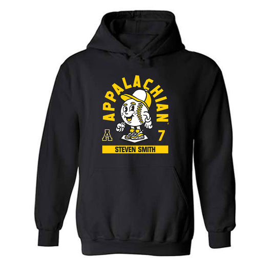 App State - NCAA Baseball : Steven Smith - Fashion Shersey Hooded Sweatshirt-0