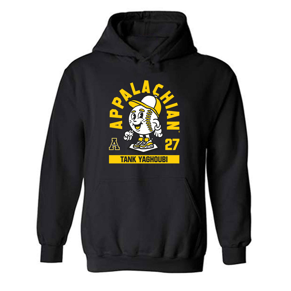 App State - NCAA Baseball : Tank Yaghoubi - Fashion Shersey Hooded Sweatshirt-0