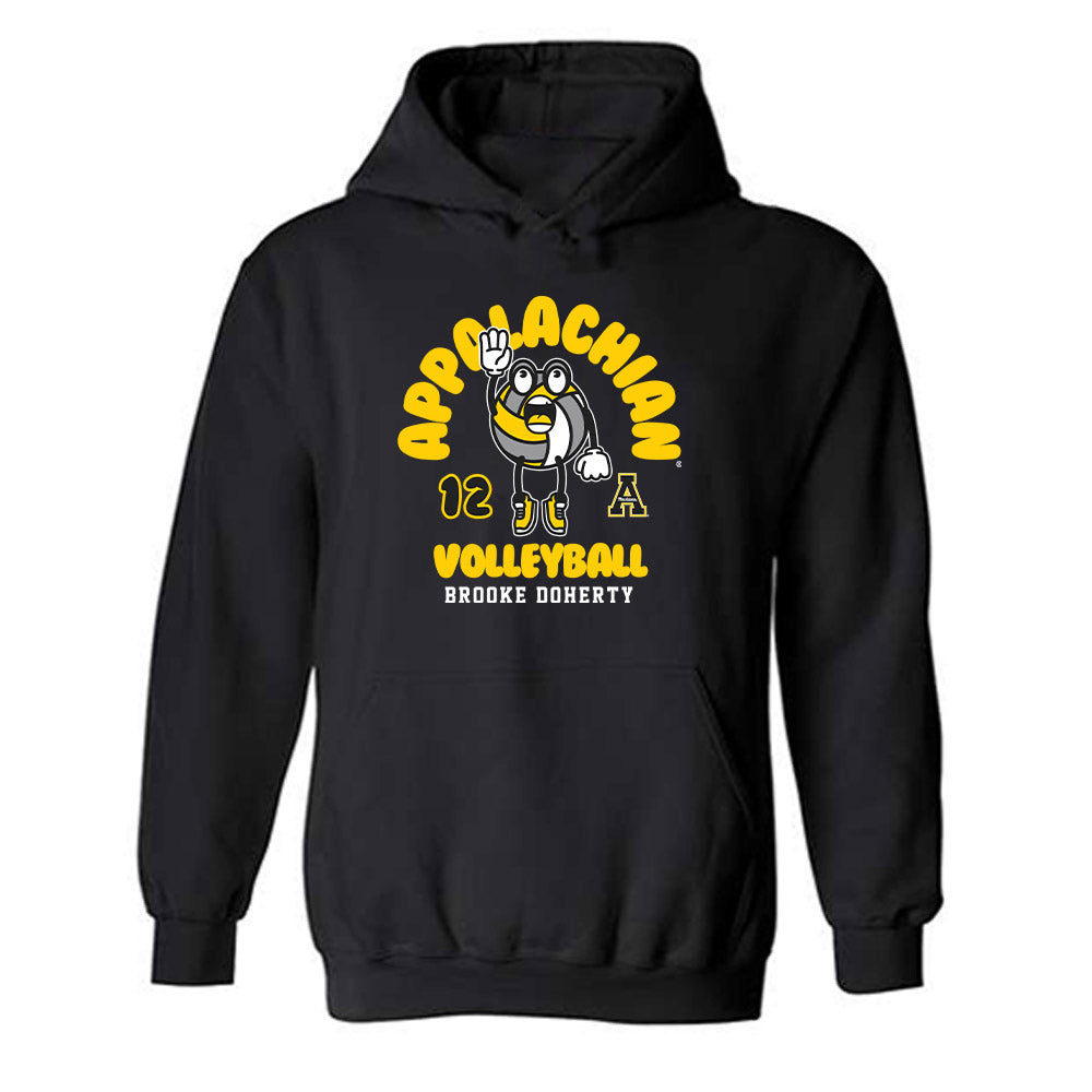 App State - NCAA Women's Volleyball : Brooke Doherty - Fashion Shersey Hooded Sweatshirt-0