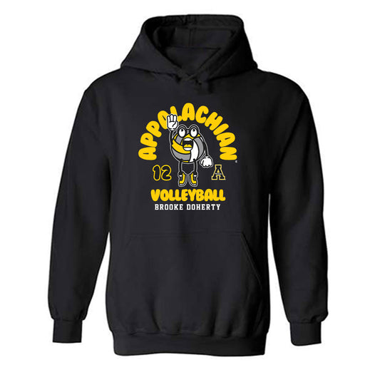 App State - NCAA Women's Volleyball : Brooke Doherty - Fashion Shersey Hooded Sweatshirt-0
