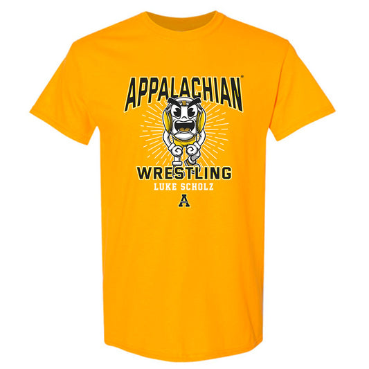 App State - NCAA Wrestling : Luke Scholz - T-Shirt-0