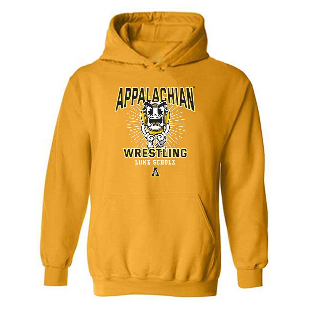 App State - NCAA Wrestling : Luke Scholz - Hooded Sweatshirt-0