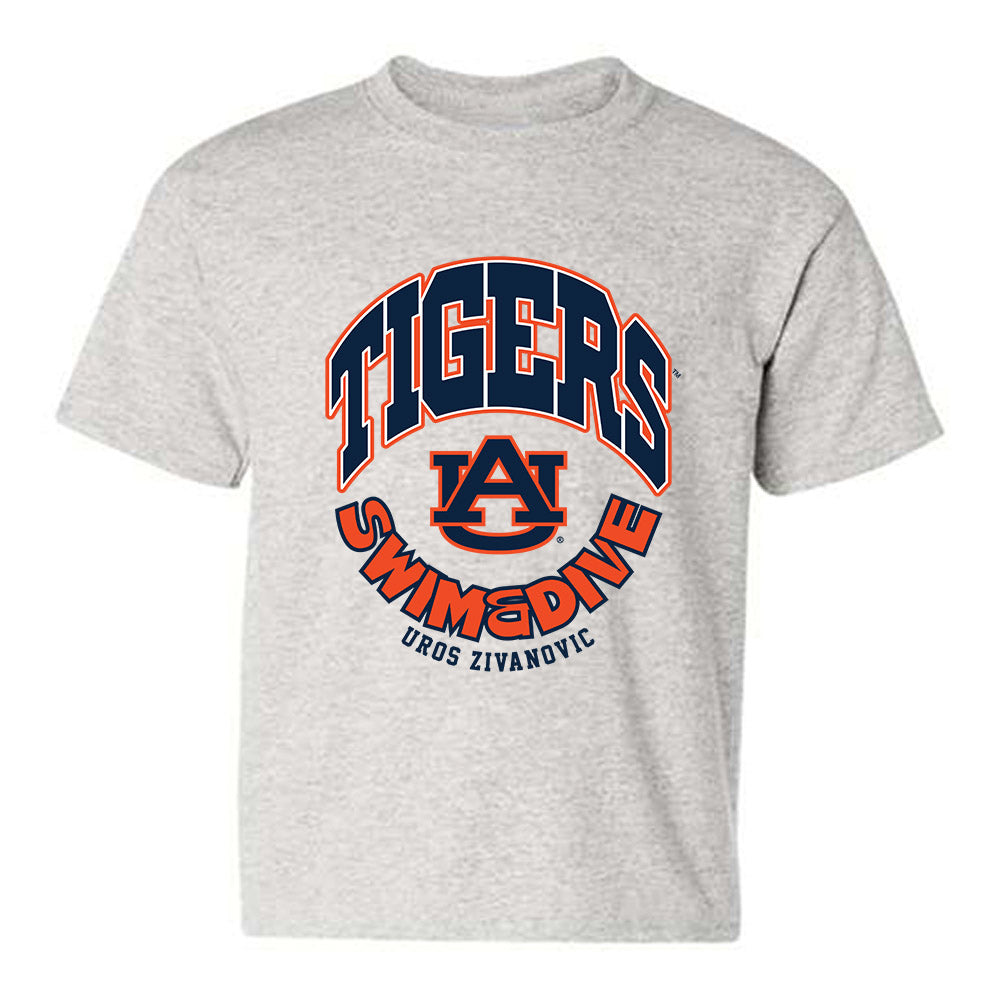 Auburn - NCAA Men's Swimming & Diving : Uros Zivanovic - Fashion Shersey Youth T-Shirt-0