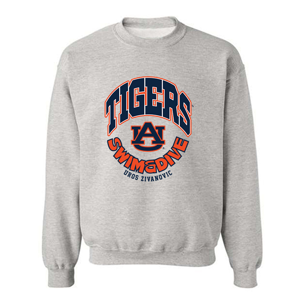 Auburn - NCAA Men's Swimming & Diving : Uros Zivanovic - Fashion Shersey Crewneck Sweatshirt-0