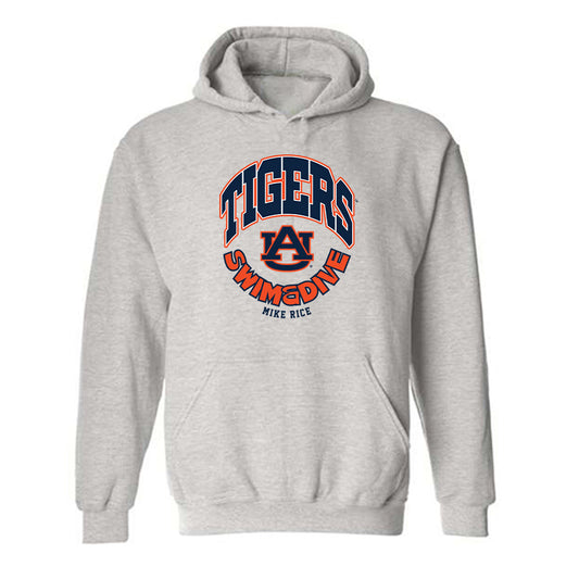 Auburn - NCAA Men's Swimming & Diving : Mike Rice - Fashion Shersey Hooded Sweatshirt-0