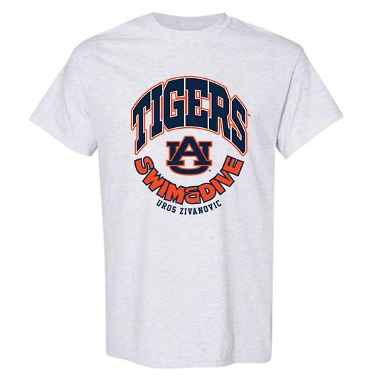 Auburn - NCAA Men's Swimming & Diving : Uros Zivanovic - Fashion Shersey T-Shirt-0