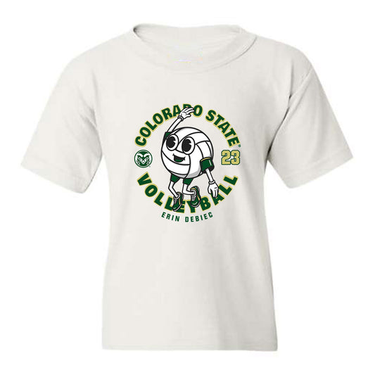 Colorado State - NCAA Women's Volleyball : Erin Debiec - Youth T-Shirt