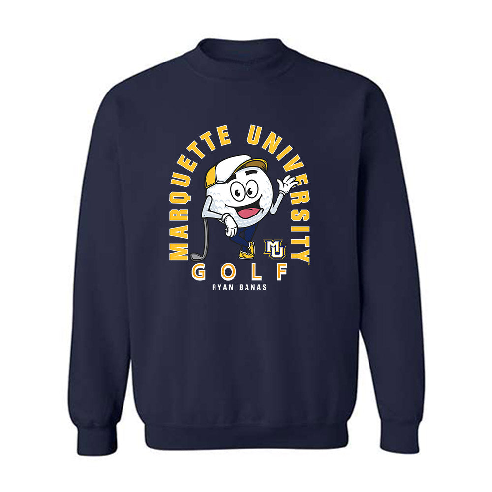 Marquette - NCAA Men's Golf : Ryan Banas - Fashion Shersey Crewneck Sweatshirt-0