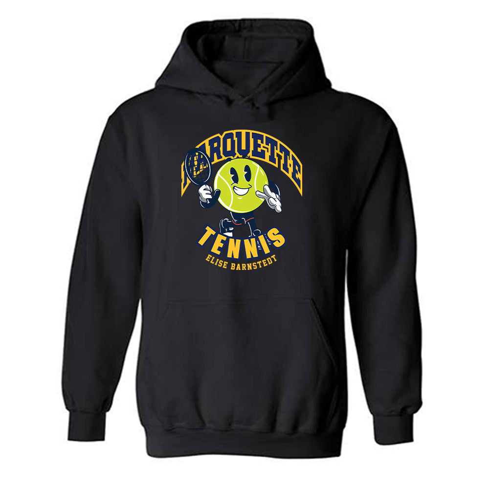 Marquette - NCAA Women's Tennis : Elise Barnstedt - Fashion Shersey Hooded Sweatshirt-0