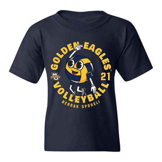 Marquette - NCAA Women's Volleyball : Berrak Sporeli - Fashion Shersey Youth T-Shirt-0