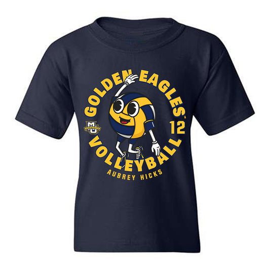 Marquette - NCAA Women's Volleyball : Aubrey Hicks - Fashion Shersey Youth T-Shirt-0