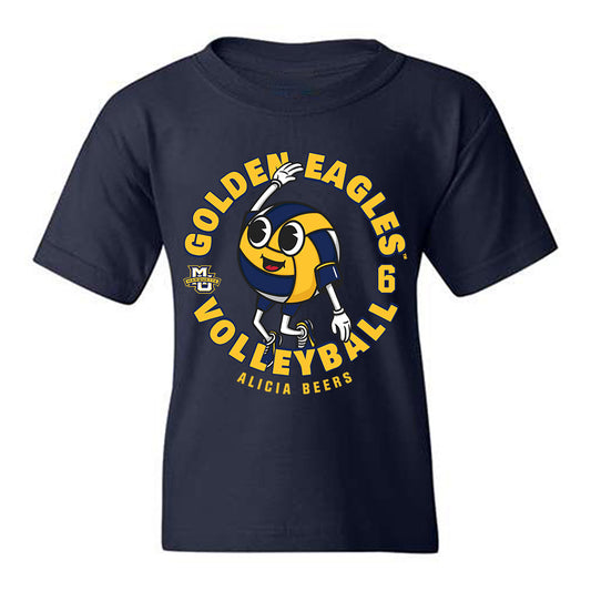Marquette - NCAA Women's Volleyball : Alicia Beers - Fashion Shersey Youth T-Shirt-0