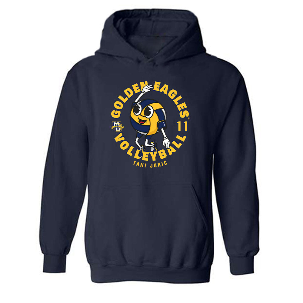 Marquette - NCAA Women's Volleyball : Tani Juric - Fashion Shersey Hooded Sweatshirt-0