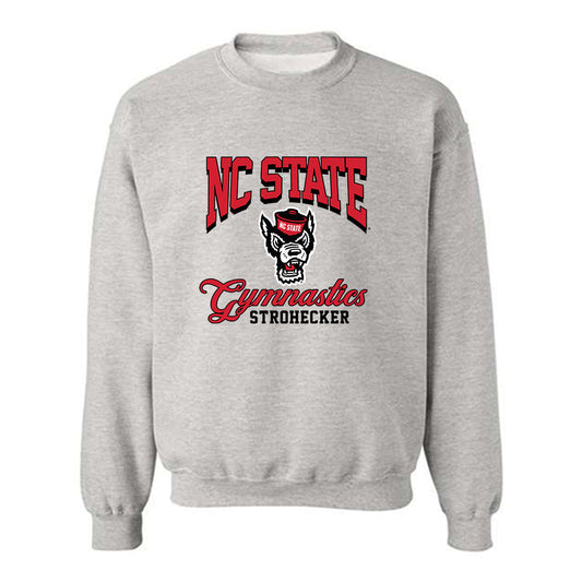 NC State - NCAA Women's Gymnastics : Elizabeth Strohecker - Fashion Shersey Crewneck Sweatshirt-0