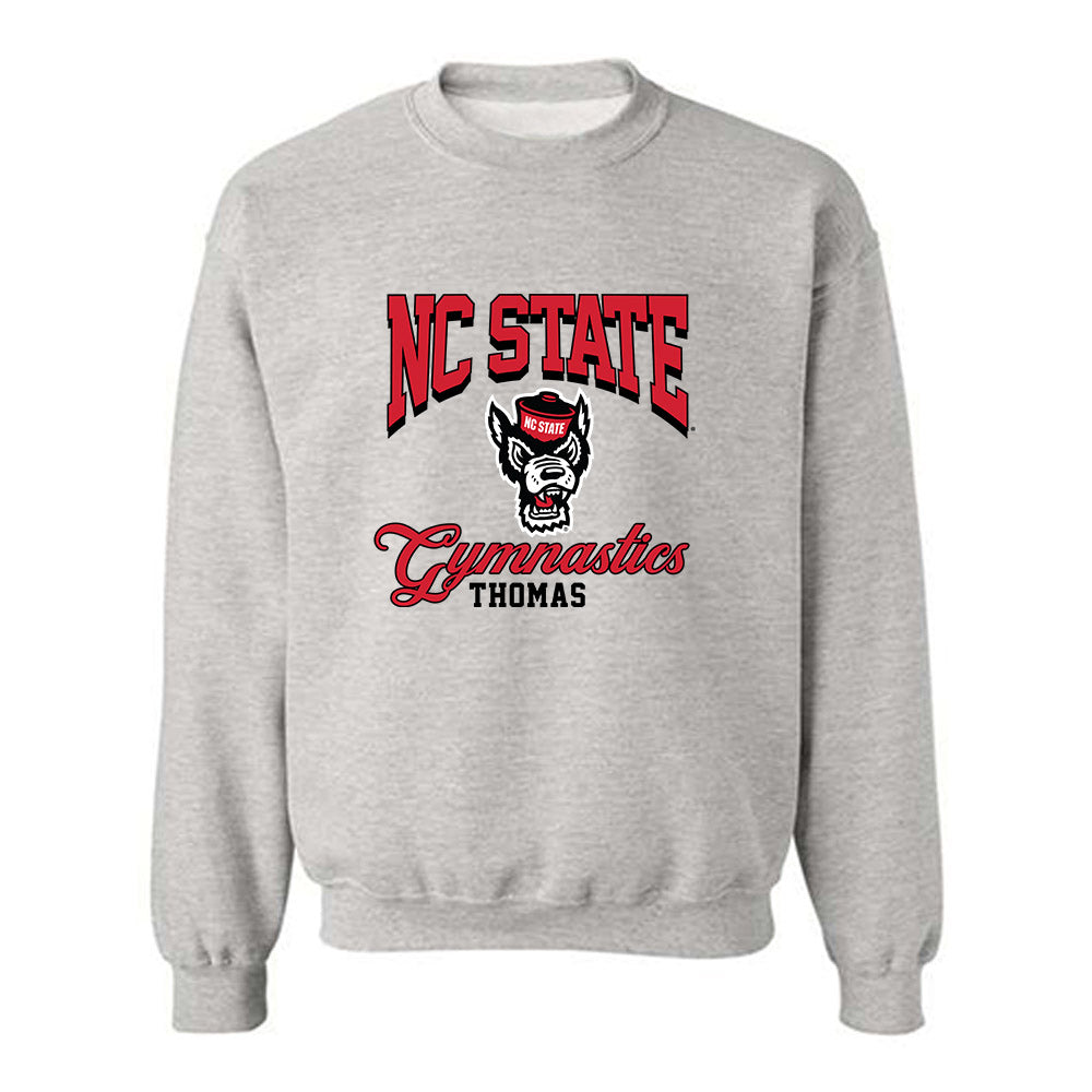 NC State - NCAA Women's Gymnastics : Syniya Thomas - Fashion Shersey Crewneck Sweatshirt-0