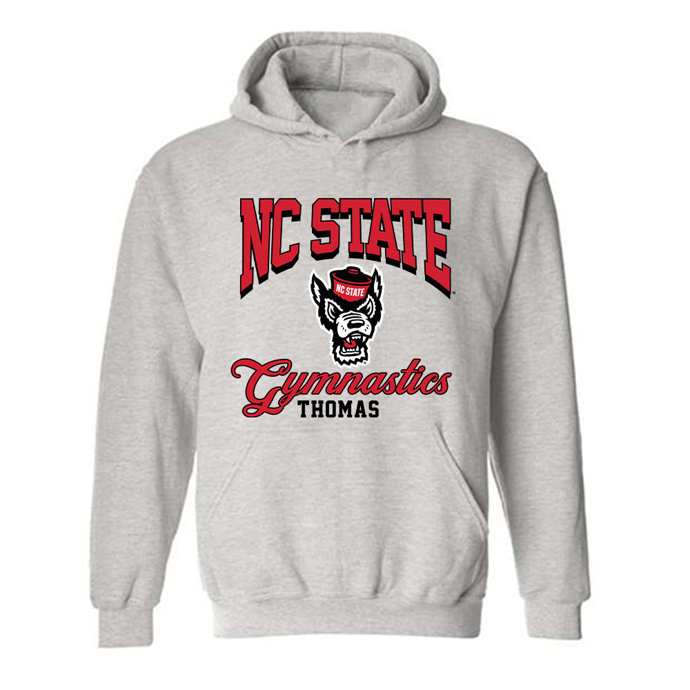 NC State - NCAA Women's Gymnastics : Syniya Thomas - Fashion Shersey Hooded Sweatshirt-0