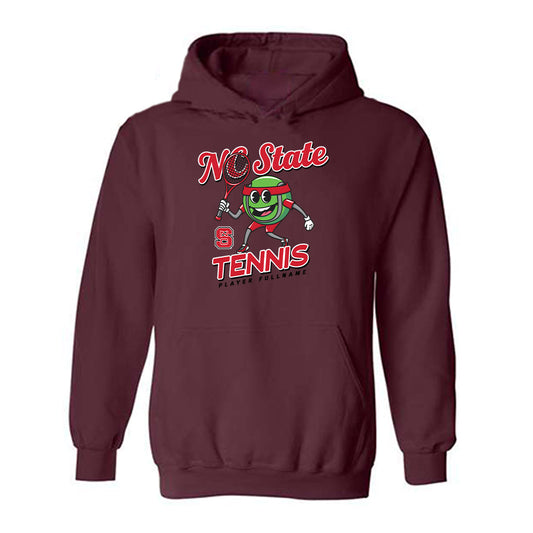 NC State - NCAA Men's Tennis : Cody Benton - Fashion Shersey Hooded Sweatshirt-0
