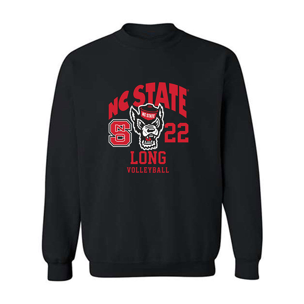 NC State - NCAA Women's Volleyball : Eva Long - Fashion Shersey Crewneck Sweatshirt-0