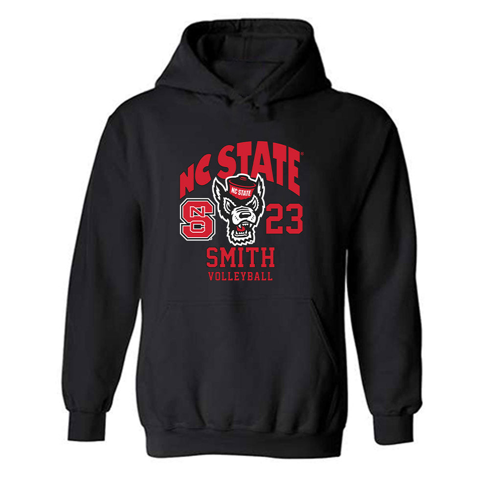 NC State - NCAA Women's Volleyball : Jordan Smith - Fashion Shersey Hooded Sweatshirt-0