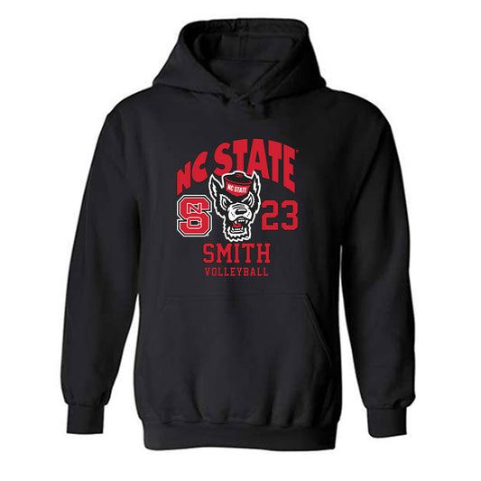 NC State - NCAA Women's Volleyball : Jordan Smith - Fashion Shersey Hooded Sweatshirt-0