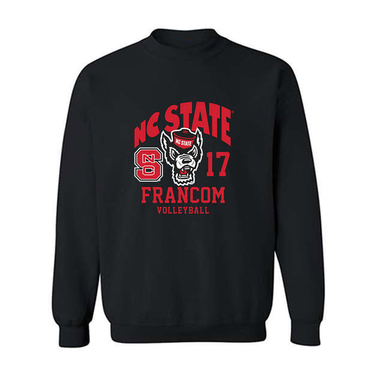NC State - NCAA Women's Volleyball : Talia Francom - Fashion Shersey Crewneck Sweatshirt-0