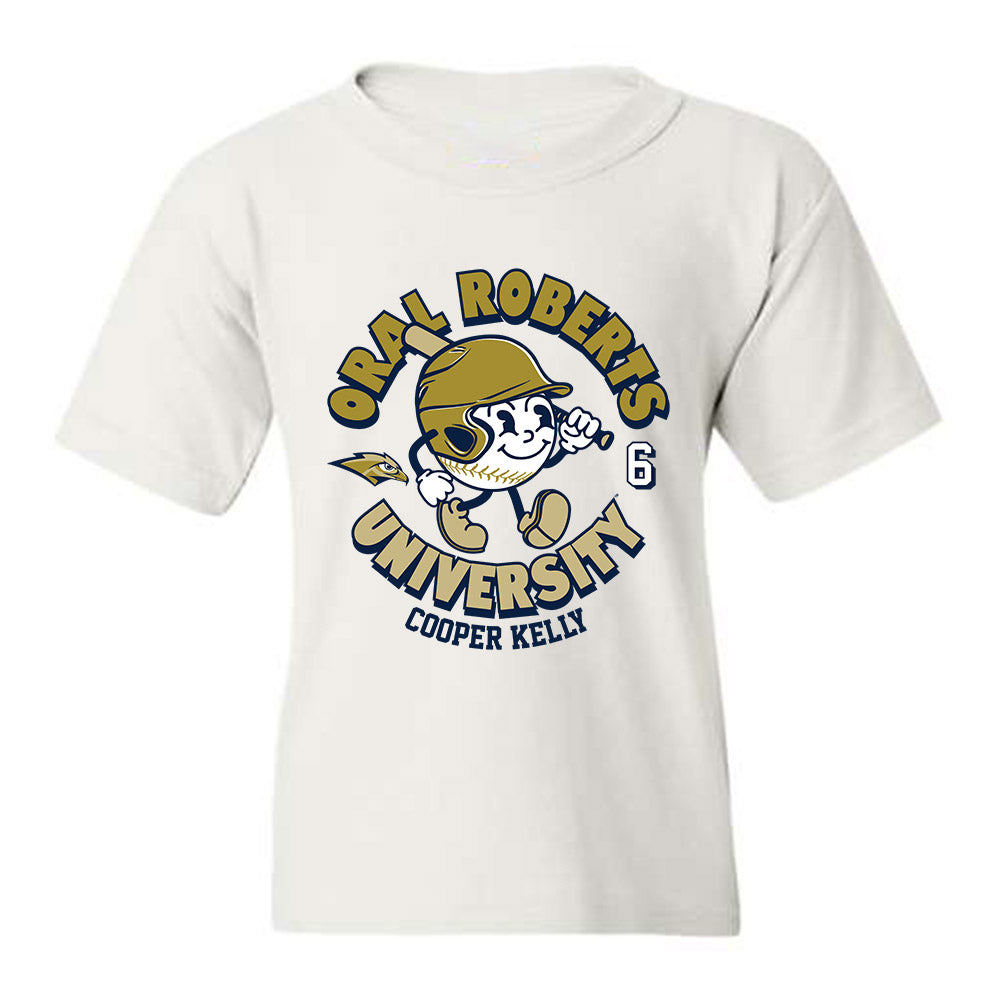 Oral Roberts - NCAA Baseball : Cooper Kelly - Fashion Shersey Youth T-Shirt-0