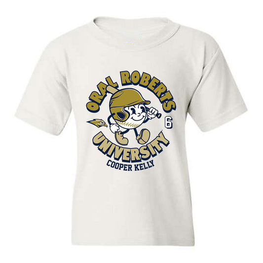 Oral Roberts - NCAA Baseball : Cooper Kelly - Fashion Shersey Youth T-Shirt-0