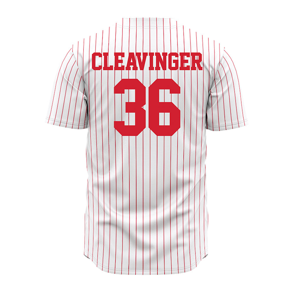 Nebraska - NCAA Baseball : Grant Cleavinger - Pinstripe Jersey-1