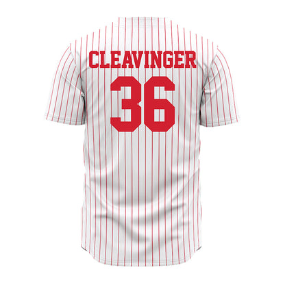 Nebraska - NCAA Baseball : Grant Cleavinger - Pinstripe Jersey-1