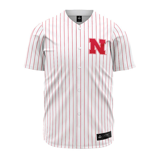 Nebraska - NCAA Baseball : Ashton Nance - Pinstripe Jersey-0