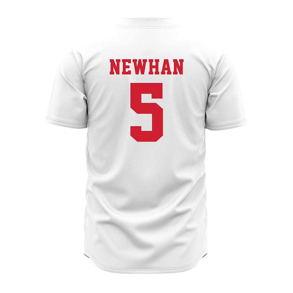 Nebraska - NCAA Baseball : Nico Newhan - White Jersey-1