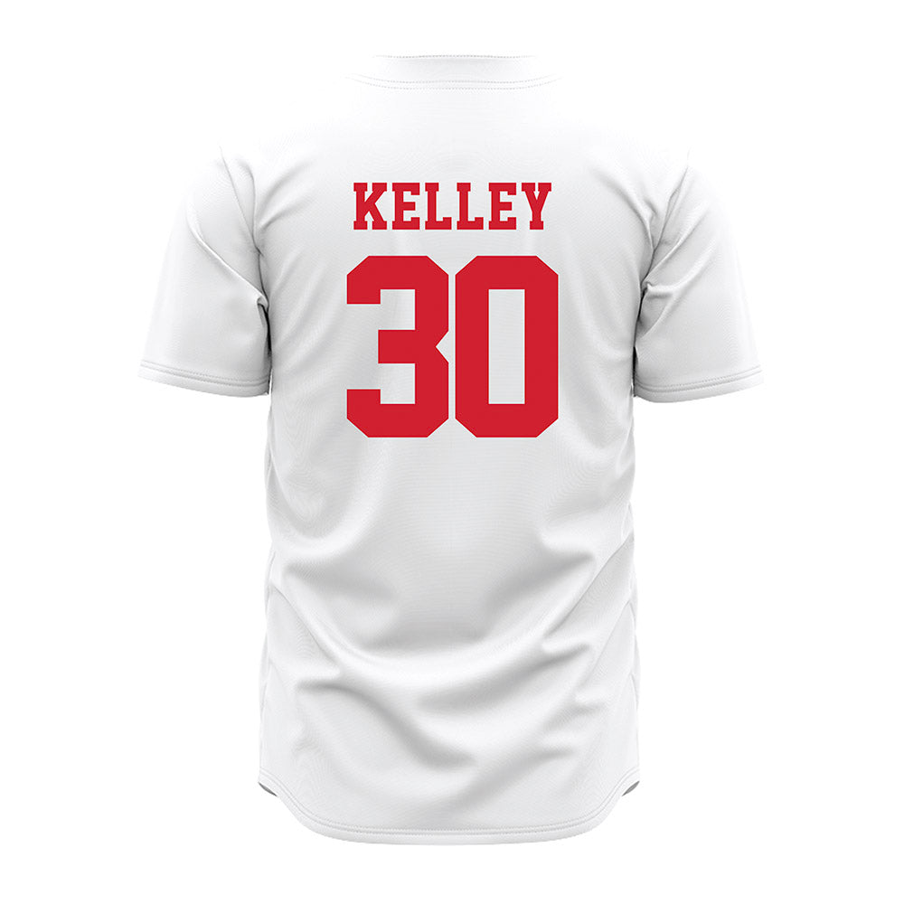 Nebraska - NCAA Baseball : Carter Kelley - White Jersey-1