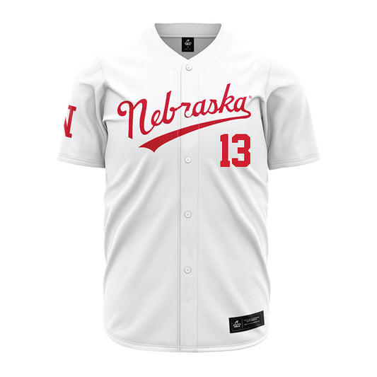 Nebraska - NCAA Baseball : Will Jesske - White Jersey-0