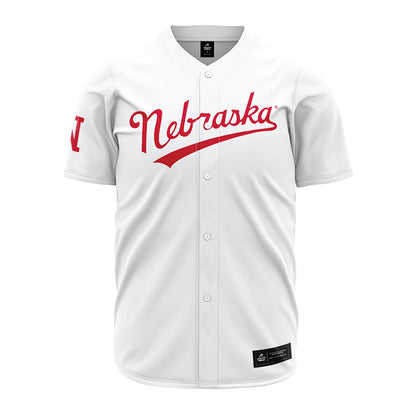 Nebraska - NCAA Baseball : Ashton Nance - White Jersey-0