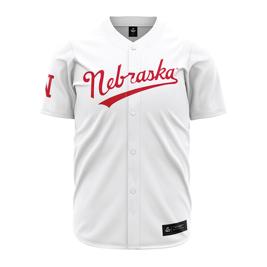 Nebraska - NCAA Baseball : Ashton Nance - White Jersey-0
